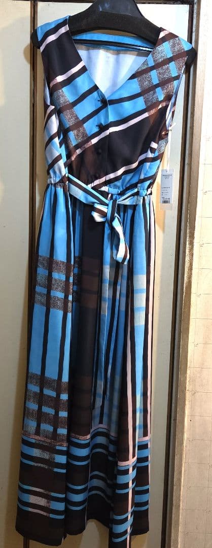 グレースコンチネンタル　ビックチェックワンピース