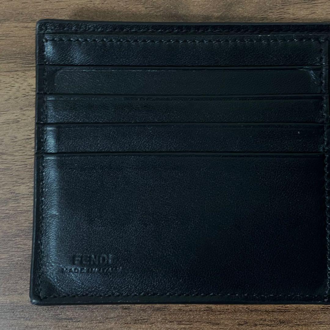 FENDI ケース付き二つ折り財布 グレーファブリック 二つ折り財布