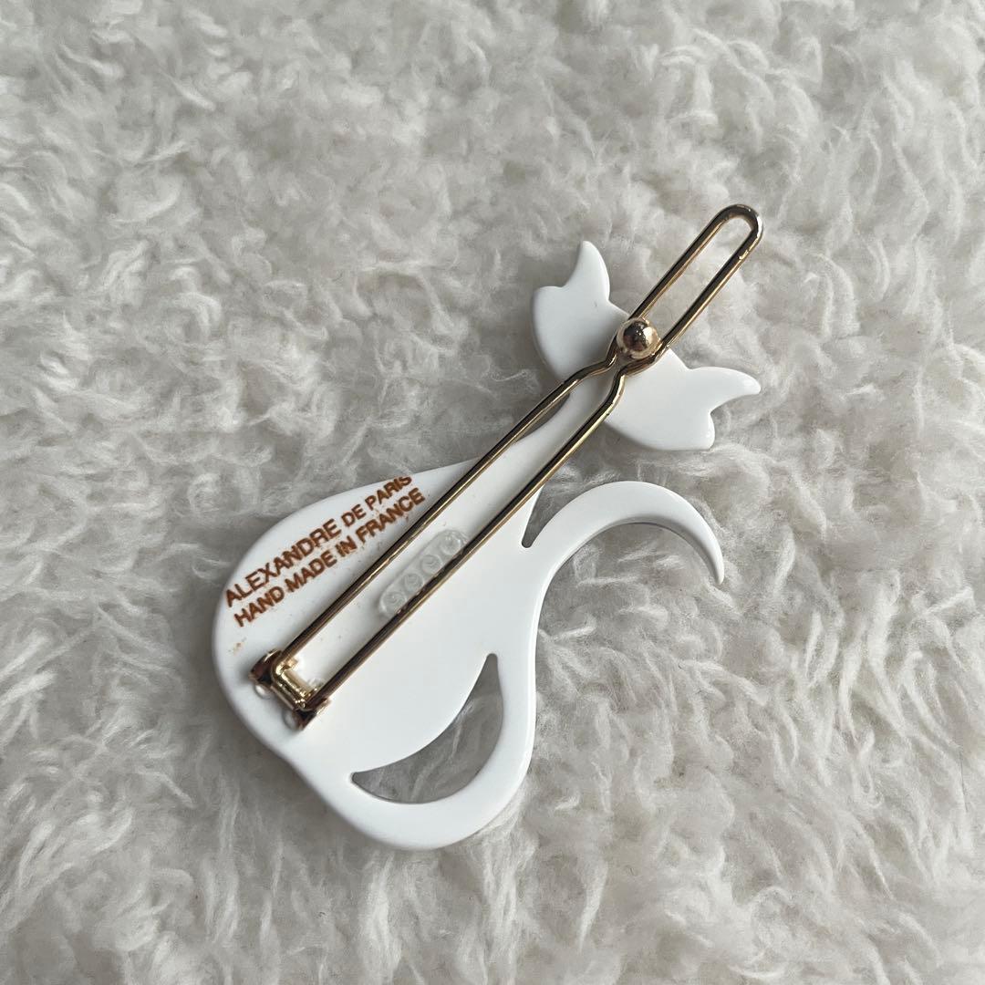 美品★ アレクサンドルドゥパリ 猫 ボールピン