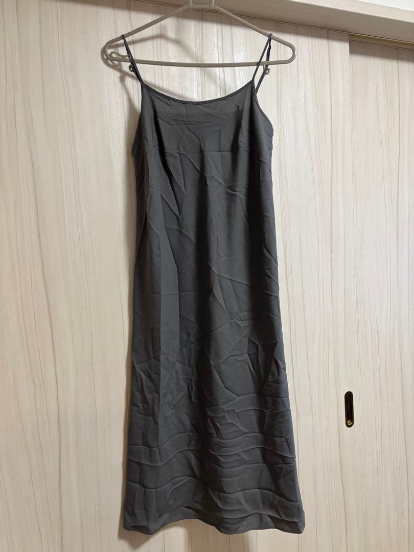 グレースコンチネンタル　プリーツドッキングワンピース　ブラック　ダイアグラム