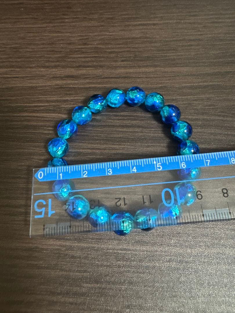 沖縄 ホタルガラス とんぼ玉 ブレスレット