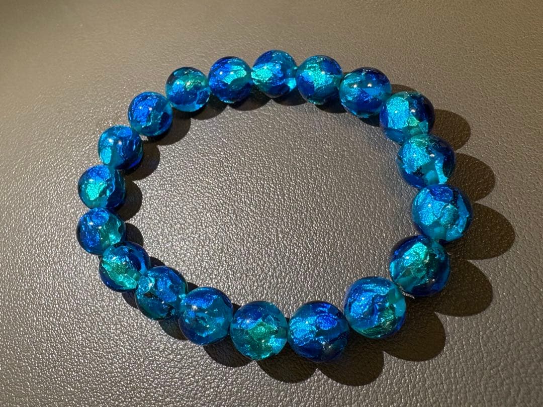 沖縄 ホタルガラス とんぼ玉 ブレスレット