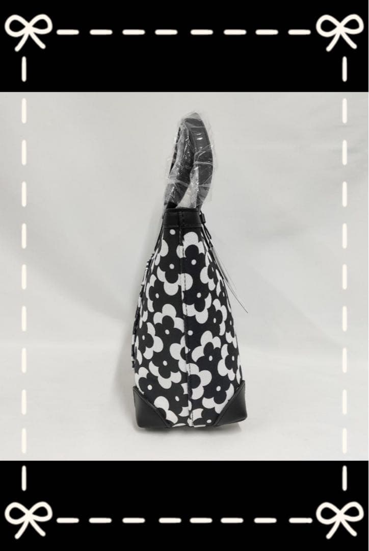 ＊新品未使用 パーリーゲイツ 花柄カートバッグ コンパクトバッグ ブラック