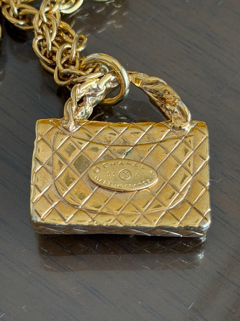 【値下げ】CHANEL ハンドバッグ型ペンダントネックレス ビンテージ