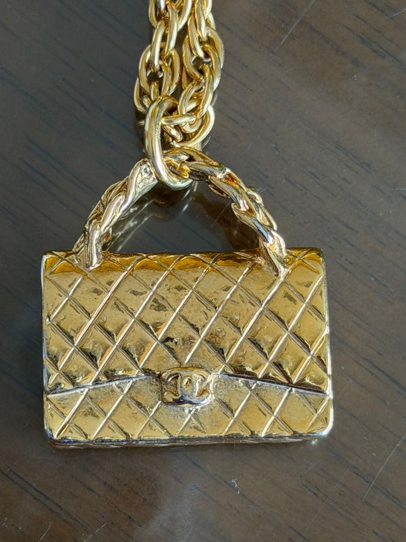 【値下げ】CHANEL ハンドバッグ型ペンダントネックレス ビンテージ