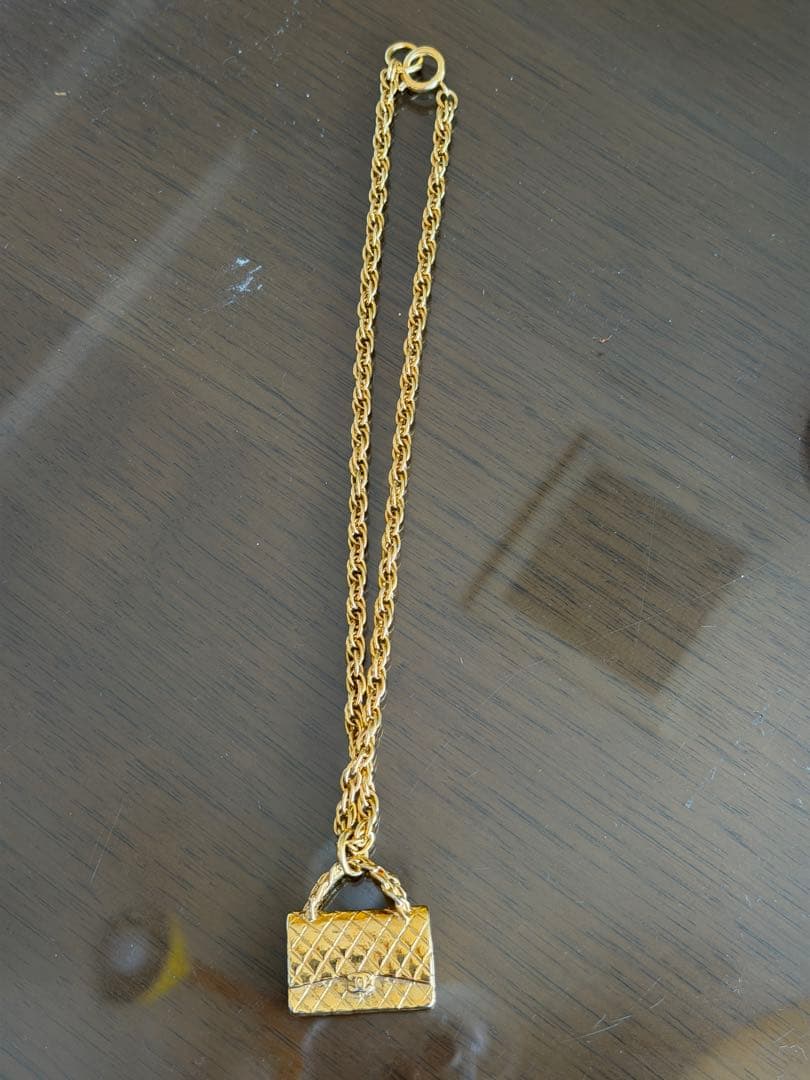 【値下げ】CHANEL ハンドバッグ型ペンダントネックレス ビンテージ
