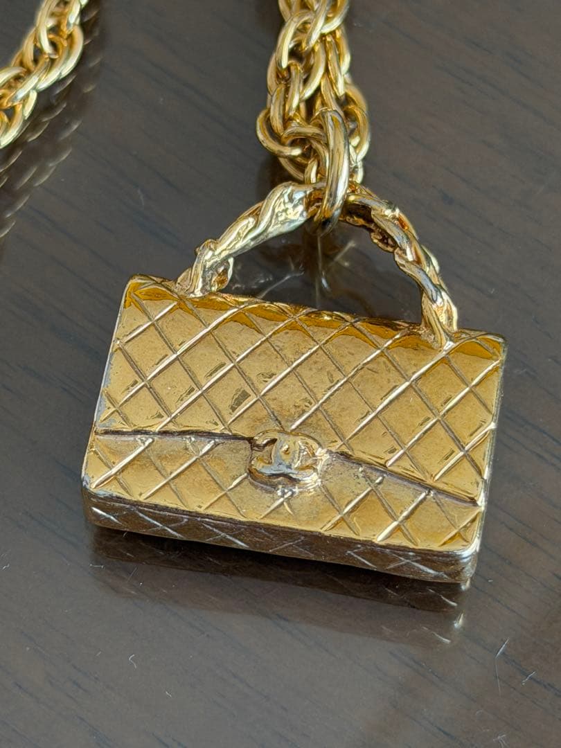 【値下げ】CHANEL ハンドバッグ型ペンダントネックレス ビンテージ