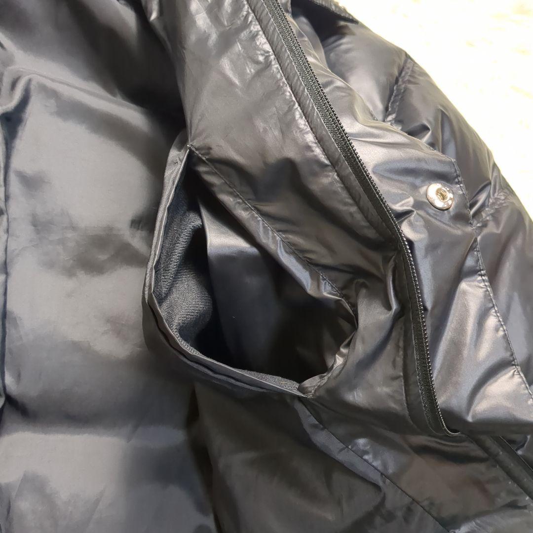 【NIKE✨ダウン✨XL】ベンチコート 肉厚 ブラック 防寒 フード