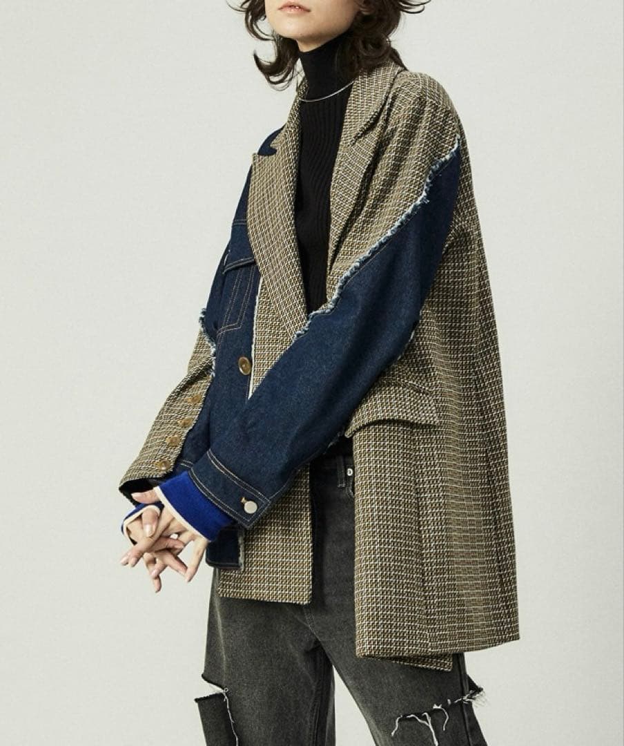 soffitto / AULA AILA 別注デニムコンビジャケット