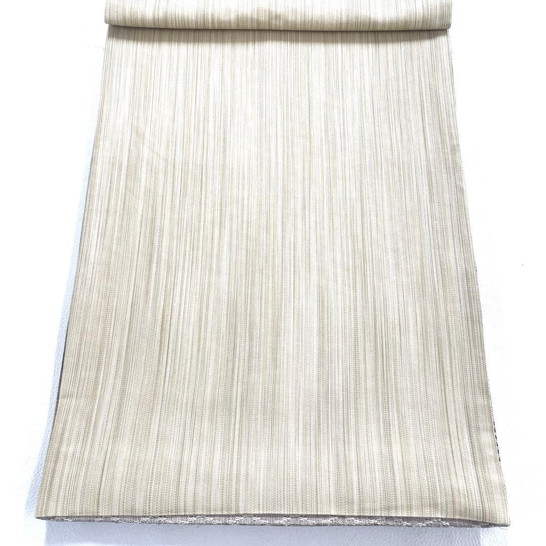 専用帯6194 ●高級 正絹 真綿バンブー和紙織 花織 六通 袋帯