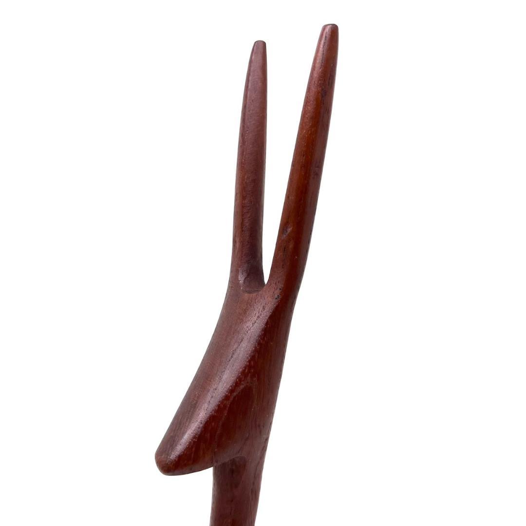 K◇美品 Aene Basse チーク材 鹿 ガゼル 北欧 置物 デンマーク