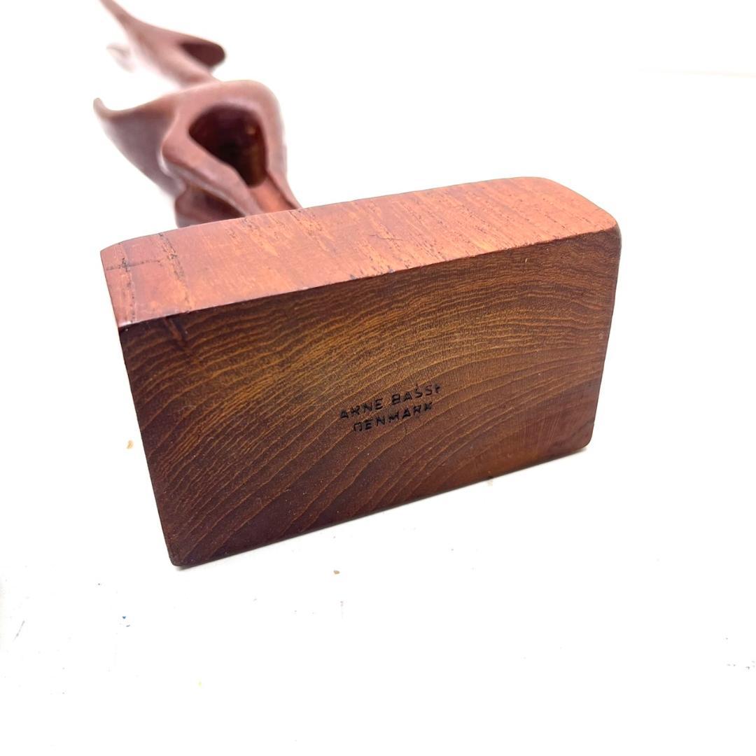 K◇美品 Aene Basse チーク材 鹿 ガゼル 北欧 置物 デンマーク