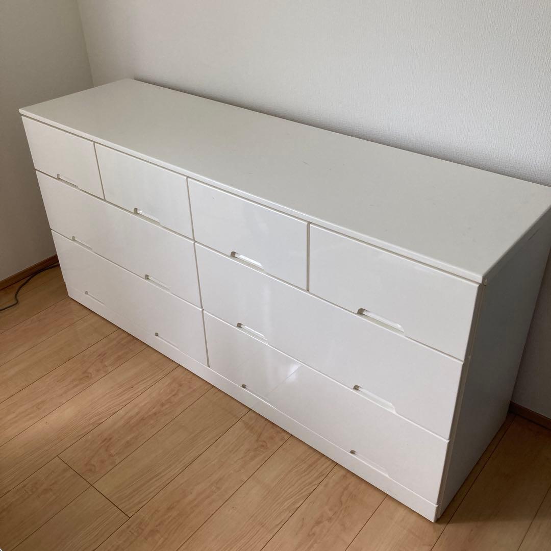 ローチェスト タンス　箪笥　ホワイト　ニトリ　3段　150 白