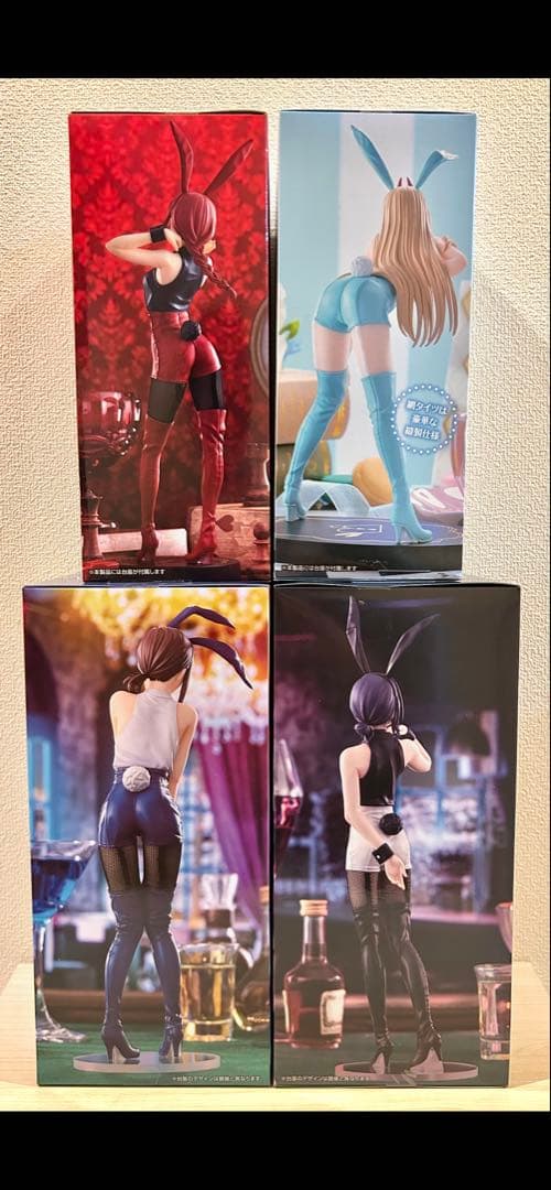 チェンソーマン バニー フィギュア 4体セット　パワー、コベニ、マキマ、レゼ