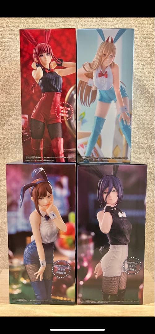 チェンソーマン バニー フィギュア 4体セット　パワー、コベニ、マキマ、レゼ