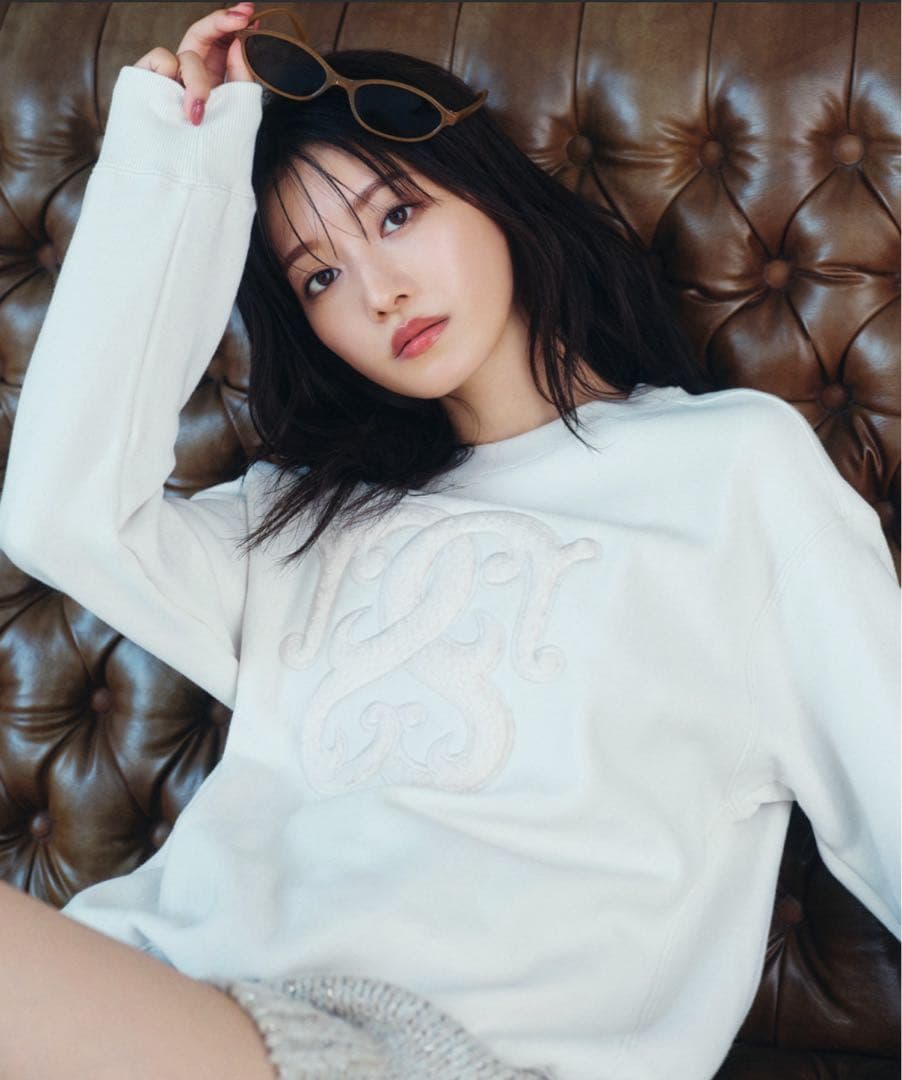 snidel Web限定 ボアロゴスウェット アイボリー