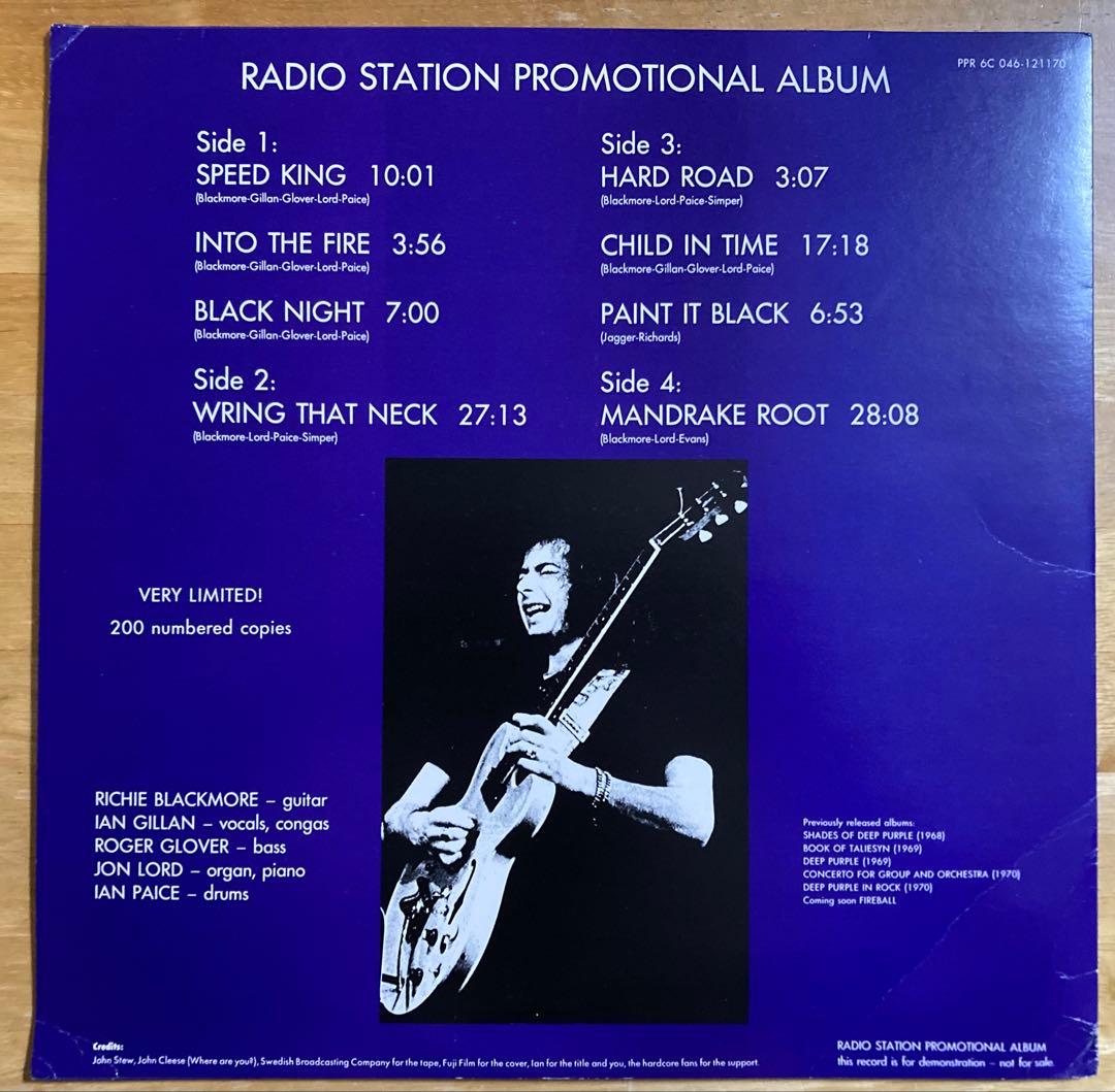 ☆DEEP PURPLE☆Alive tribute to Wally☆2LP☆