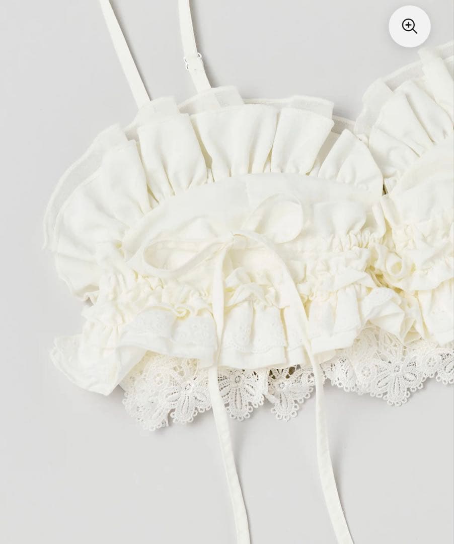 トップス RONEPARK Frill pocket bustier (white)