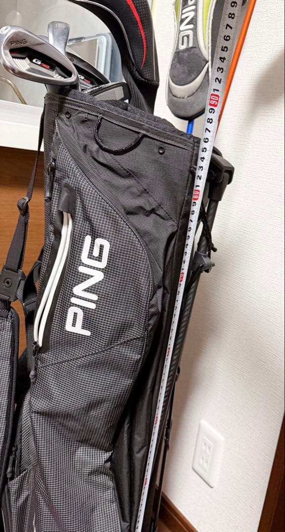 【美品】PING ピン スタンドキャディバック 黒
