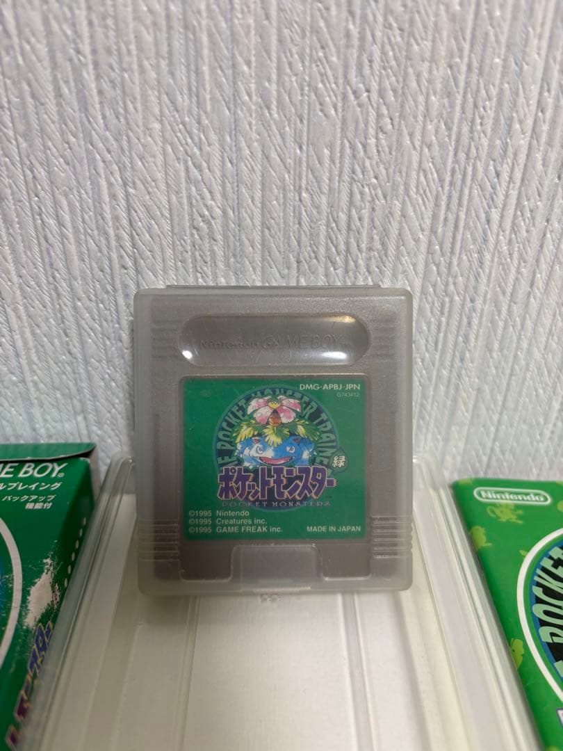 ポケモン緑　赤　ポケットモンスター緑　赤　ゲームボーイ　箱あり