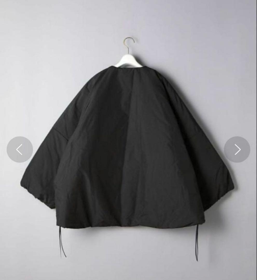 HYKE OXFORD COLLARLESS BIG JACKET 黒　サイズ1