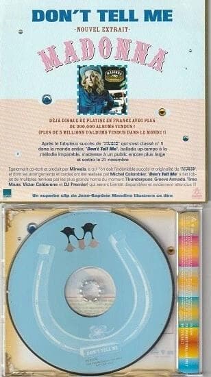 MADONNA　DON'T TELL ME　CD　フランス製 貴重パック