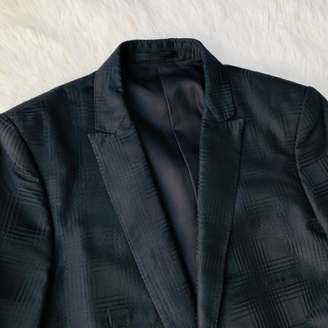 【希少】ジョンローレンスサリバン★シルク100％ セットアップ チェック M