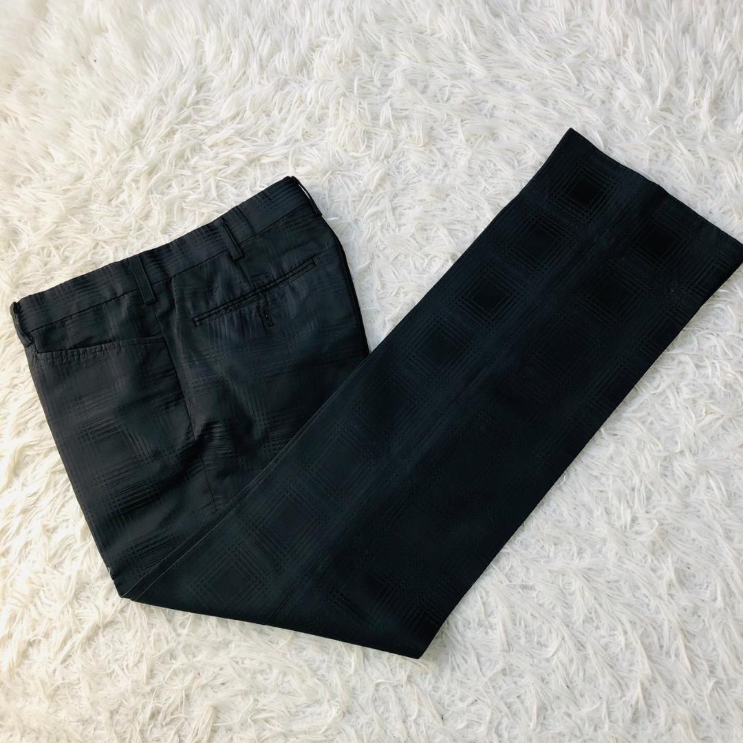 【希少】ジョンローレンスサリバン★シルク100％ セットアップ チェック M