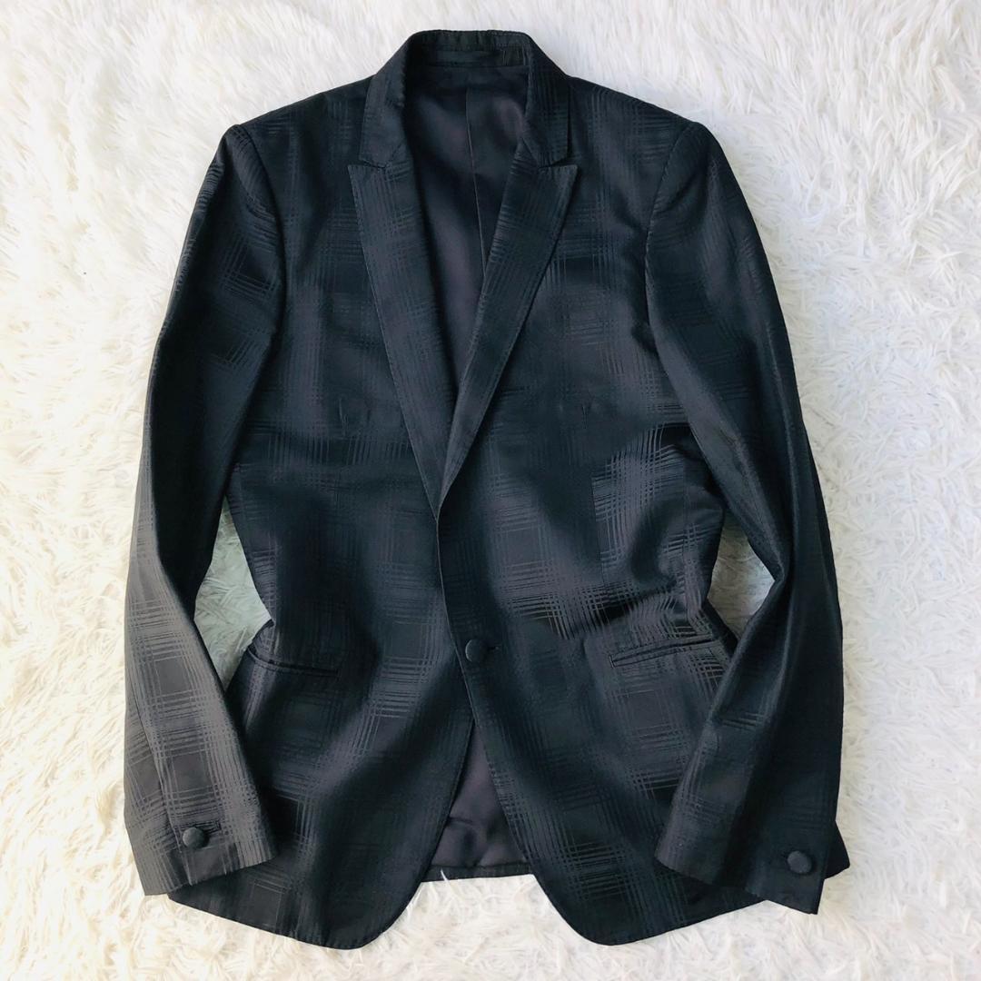 【希少】ジョンローレンスサリバン★シルク100％ セットアップ チェック M