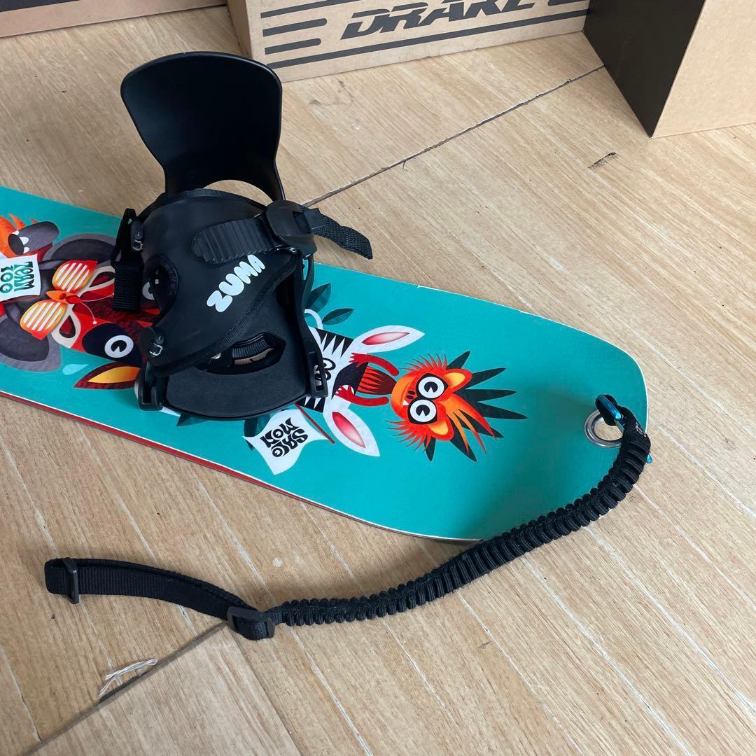 SALOMON×ZUMA　キッズスノーボードセット　未使用バイン付3点セット