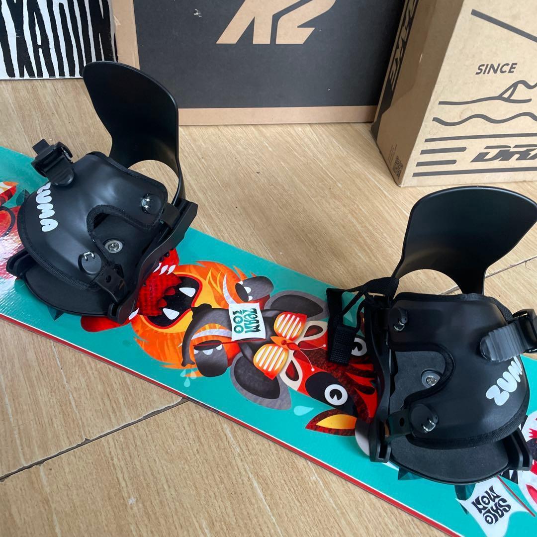 SALOMON×ZUMA　キッズスノーボードセット　未使用バイン付3点セット