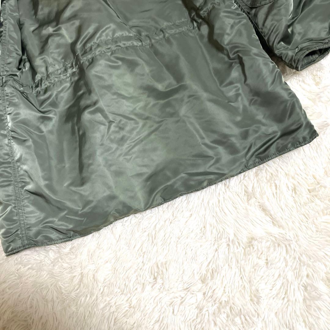 USA製 ALPHA N-3B フライトジャケット レア カーキ M