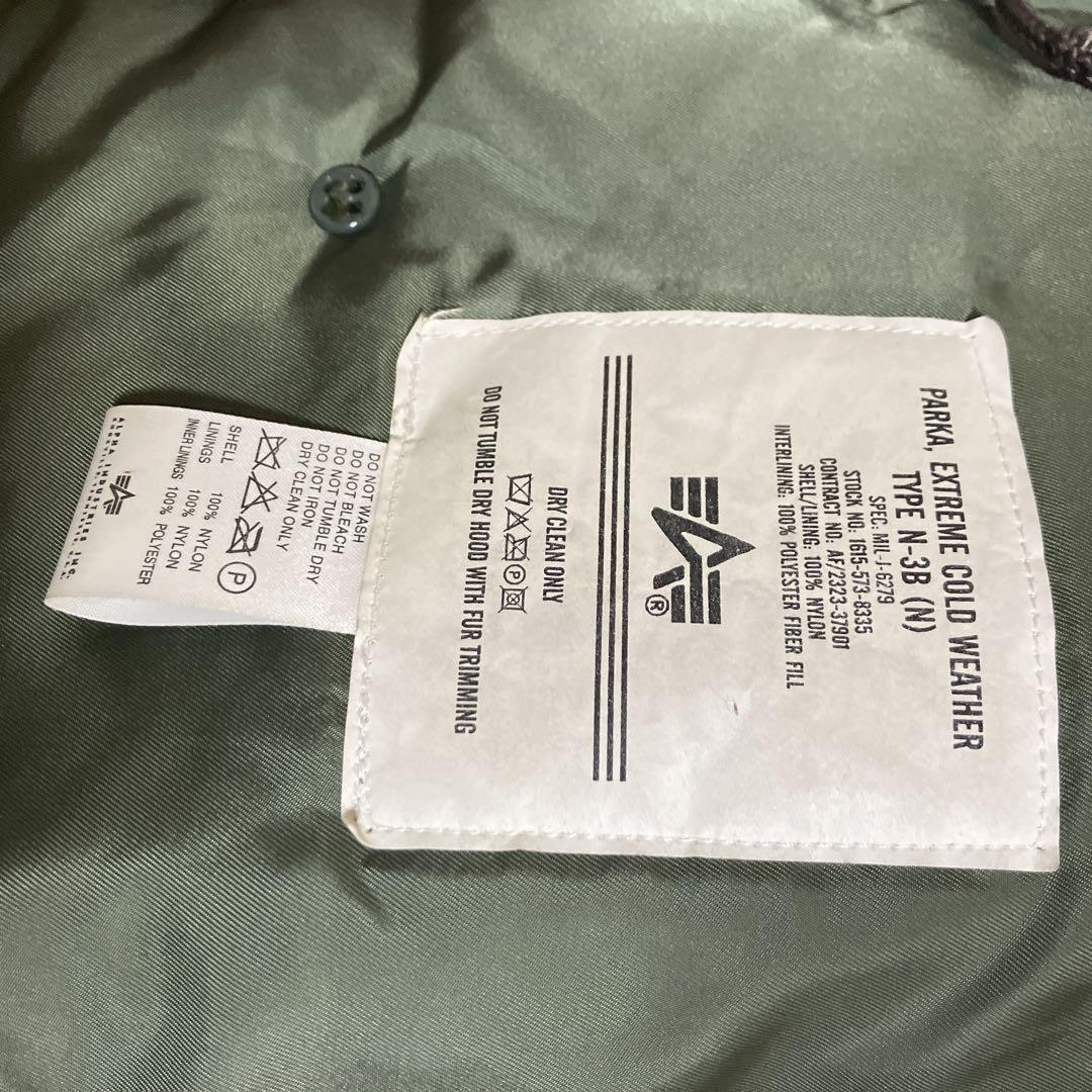 USA製 ALPHA N-3B フライトジャケット レア カーキ M