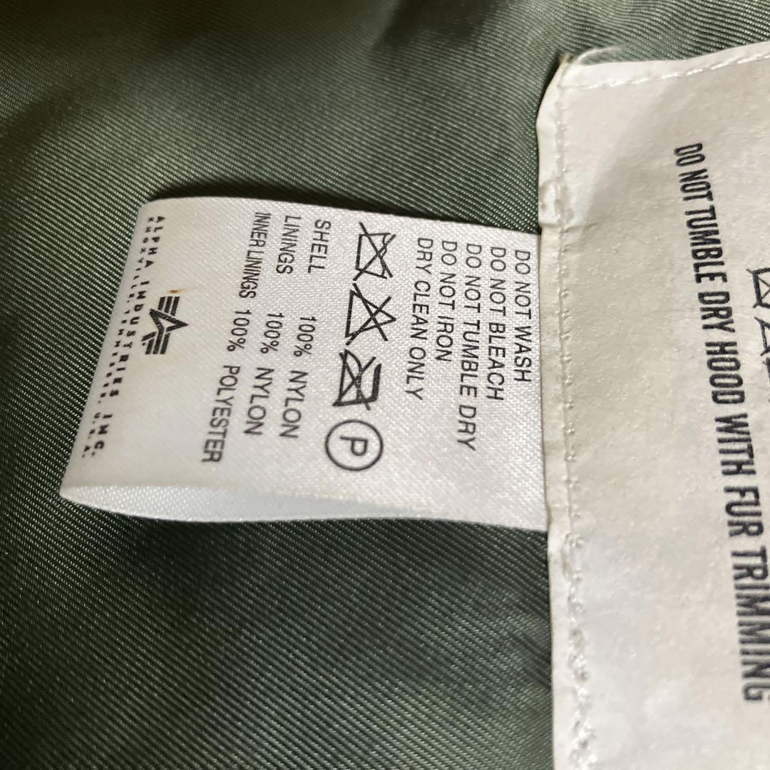 USA製 ALPHA N-3B フライトジャケット レア カーキ M