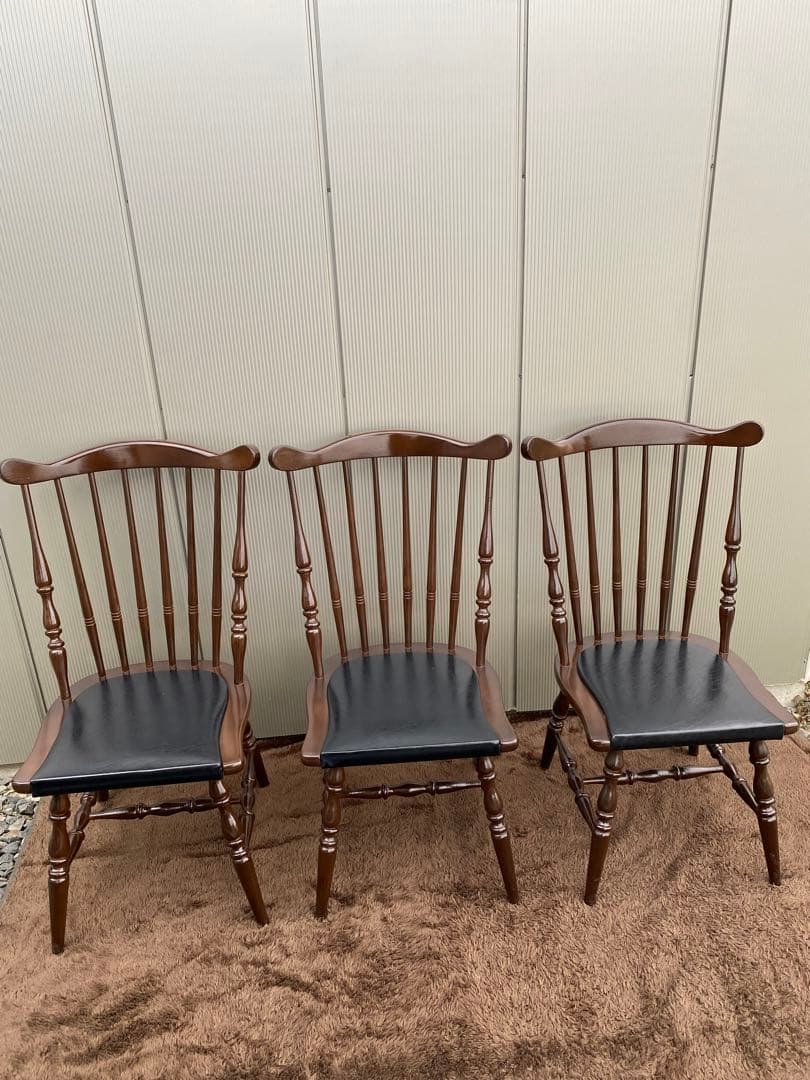 専用①アイエフ家具木製椅子 ウインザーチェア ダイニングチェア ビンテージ　1脚