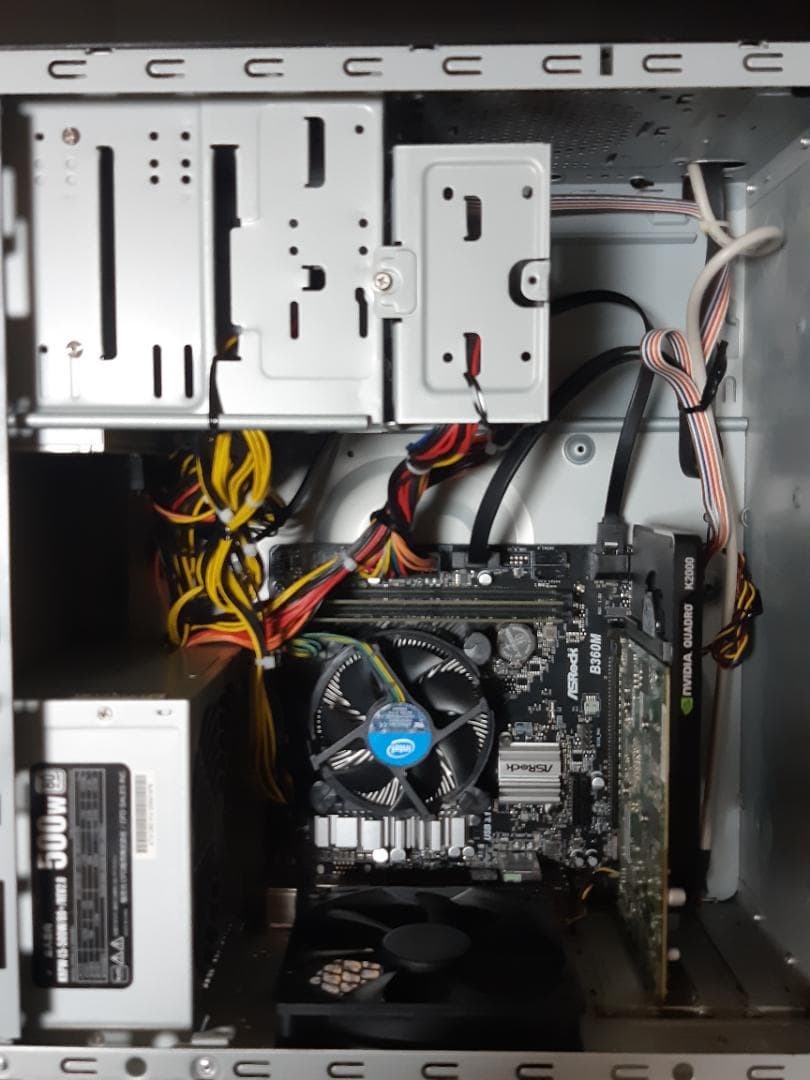 自作PC　i5 8500・8GB・SSD128GB・K2000・Win11