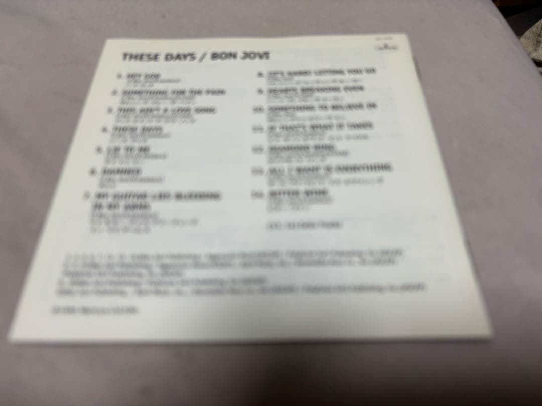 レア　bon jovi 直筆　サイン　CD ボンジョビ　ボンジョヴィ