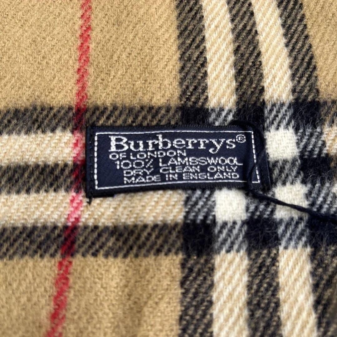 希少デッドストック　Burberrys チェック柄 マフラー 100%ラムウール