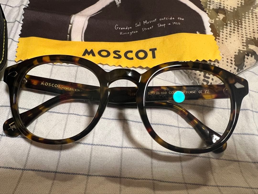 【美品】正規品 モスコット レムトッシュ 52 tort 調光ブラウンレンズ