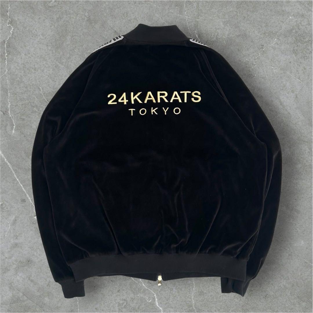 【希少モデル】24Karats トラックジャケット　ベロア　TOKYO 刺繍　M