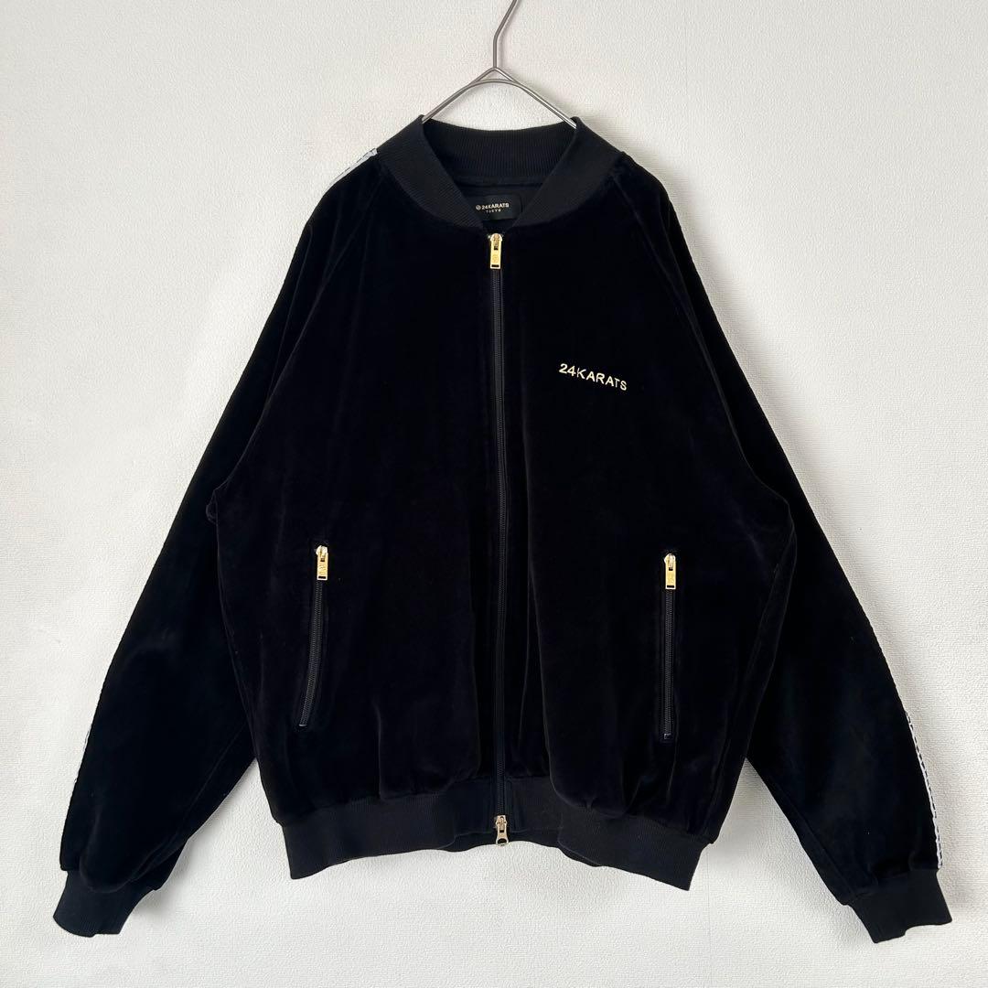 【希少モデル】24Karats トラックジャケット　ベロア　TOKYO 刺繍　M