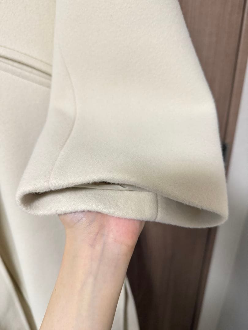 anuans アニュアンス リバーロングチェスターコート エクリュ