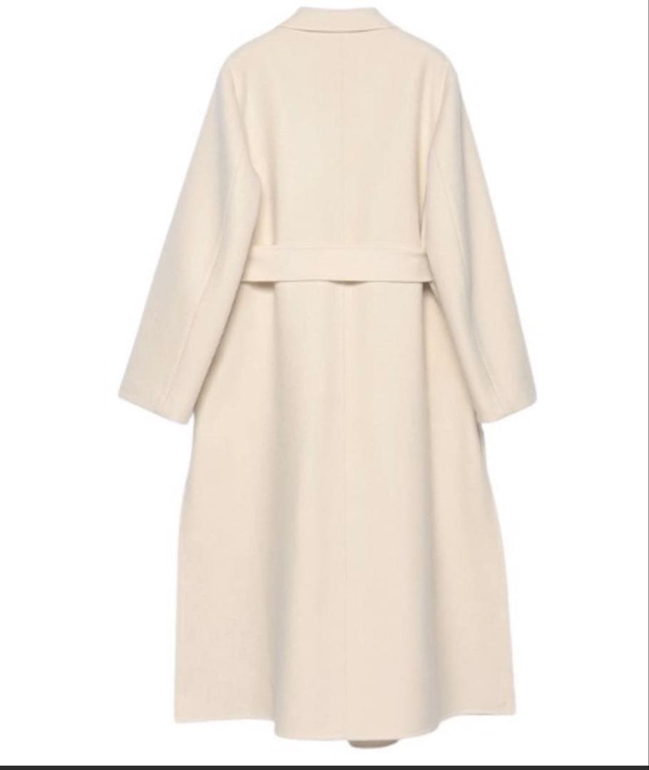 anuans アニュアンス リバーロングチェスターコート エクリュ