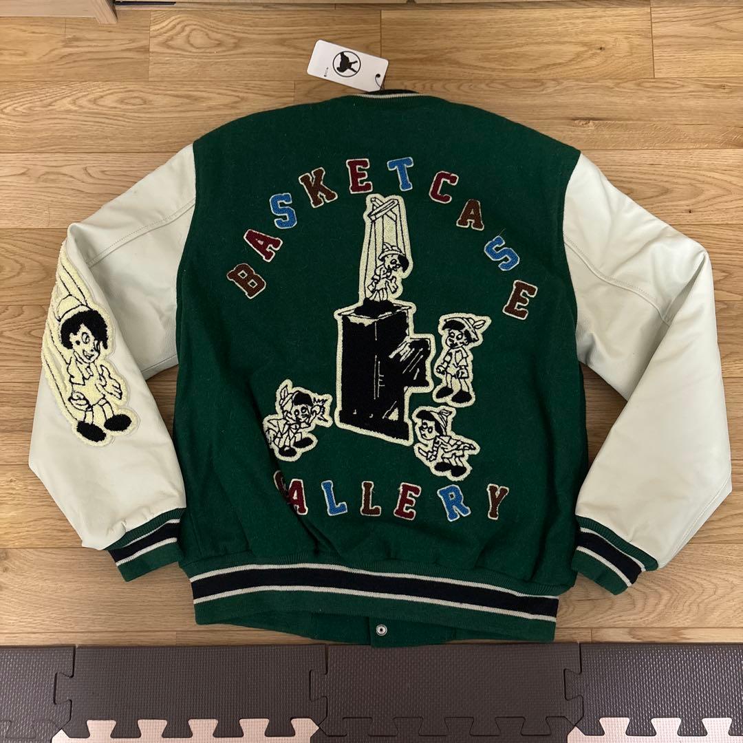新品未使用 Basketcase JKT 緑色スタジャン