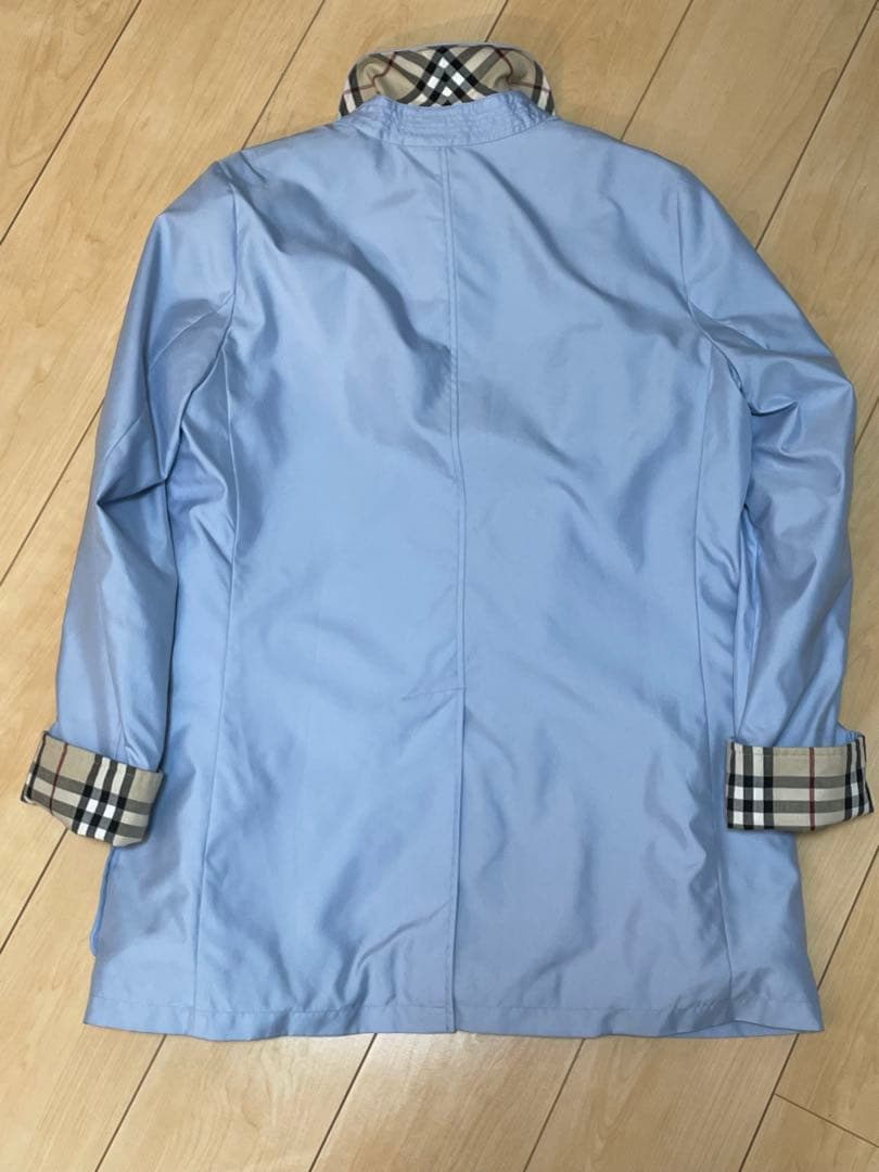 Burberry バーバリー ロンドン ライナー付き ポリ×コットンコート水色系