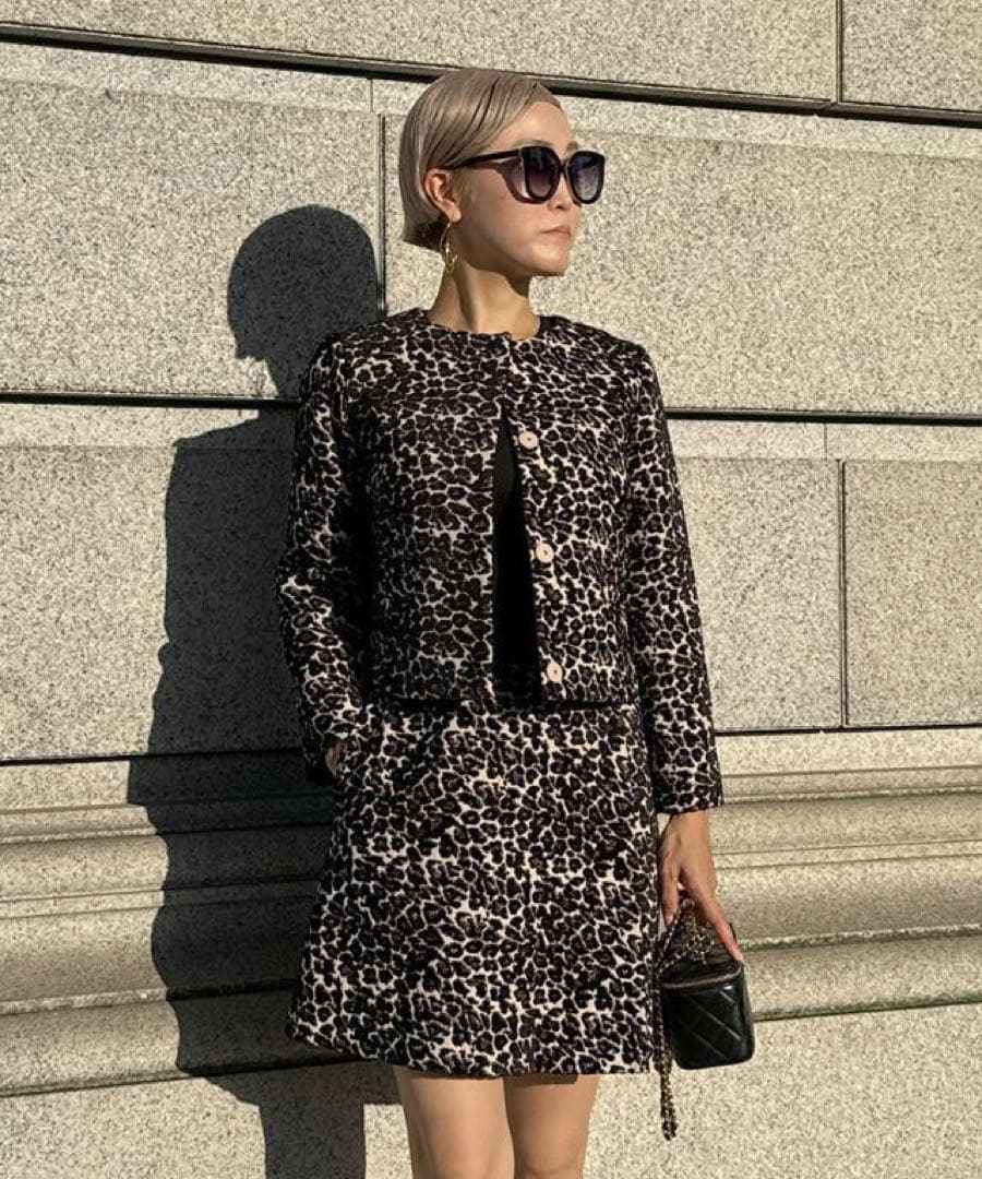 ジェンヌ　大人レオパードジャケット