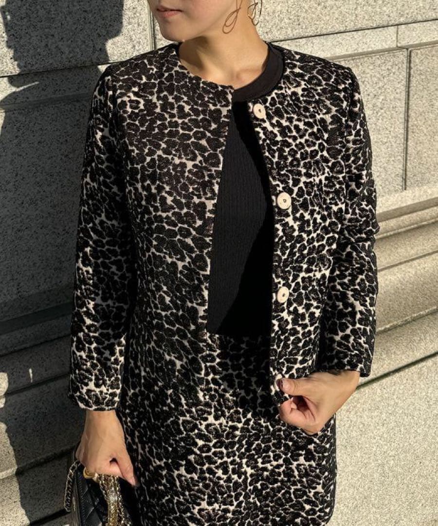 ジェンヌ　大人レオパードジャケット