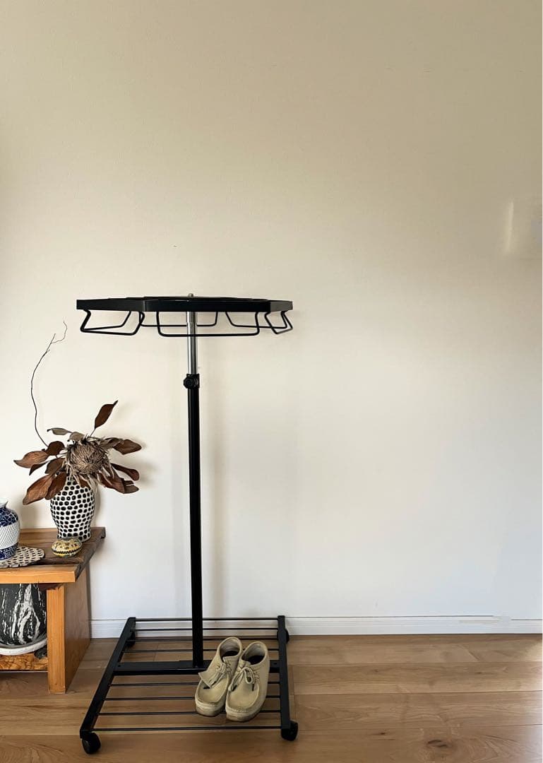 【ヴィンテージ】回転式　ミッドセンチュリー　サークルラック　店舗什器　アパレル