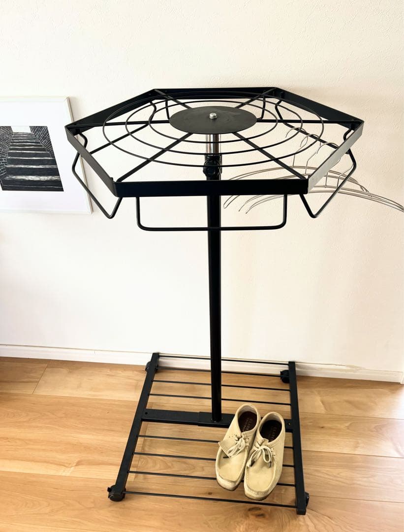 【ヴィンテージ】回転式　ミッドセンチュリー　サークルラック　店舗什器　アパレル