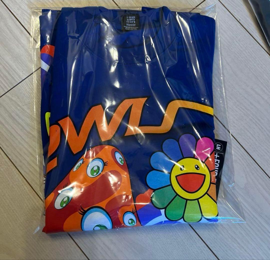 村上隆　ルイス・ハミルトン Race Long Sleeve Tee-Blue